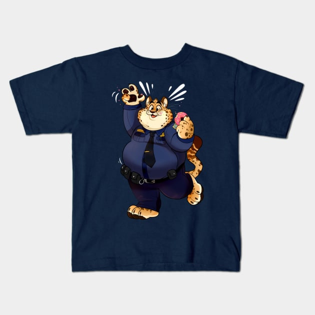 Officer Cutie! Kids T-Shirt by AdorkableMarina